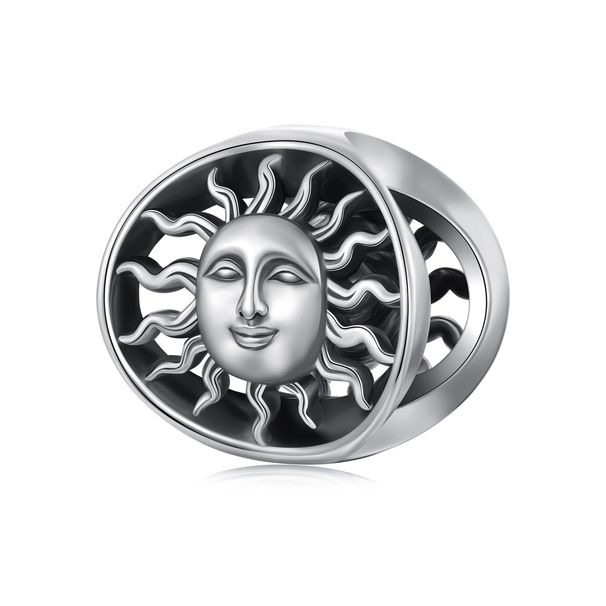 Ciondolo in argento sterling con il dio guardiano del sole, SCC3065_voghion.com