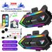 Y20 MAX Motorcycle Helmet Bluetooth Headset Intercom With Mixing V5.3 IPX6 Waterproof RGB Colorful Light Effect 1000mAh Battery_voghion.com