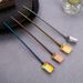 Spoons Tableware 304 Stainless Steel Straw Spoon Creative Threaded Watermelon Spoon Shovel Coffee Beverage Stirring Spoon_voghion.com
