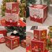 Set de 5 cajas de regalo navideñas - Embalaje de regalo navideño estilo europeo y con dibujos animados para pequeños obsequios (papel no patentado)_voghion.com