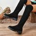 New long boots women over knee high heels new elastic long boots spring and autumn single thin_voghion.com