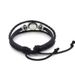 Rock Band Snap Leather Multi-layer Beaded Woven Bracelet Jewelry_voghion.com
