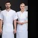 Herrenbekleidung Kochuniform Schürze Kantine Arbeitskleidung Kurzarm atmungsaktive Arbeitskleidung_voghion.com