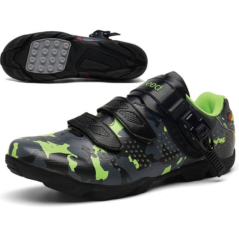Chaussures de vélo pour hommes et femmes, chaussures de vélo de route de montagne en plein air sans verrouillage, semelle en caoutchouc_voghion.com