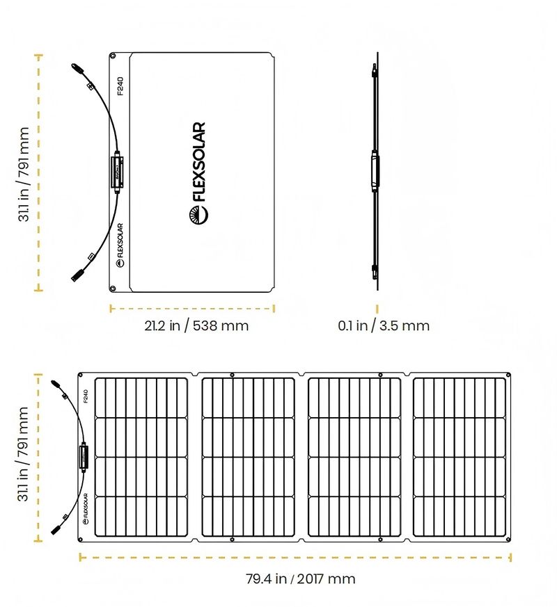 F360 FlexSolar Solarpanel 360 Watt Für Ecoflow Anker Bluetti Powerstation_voghion.com