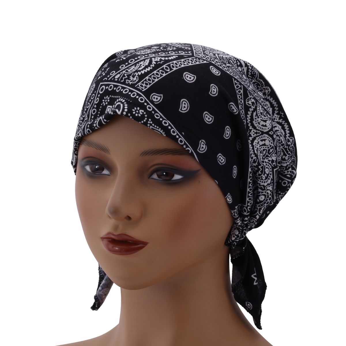 Elastic Cotton Turban Hat – Thin Single-Layer Pullover For Bald Head & Hair Protection_voghion.com
