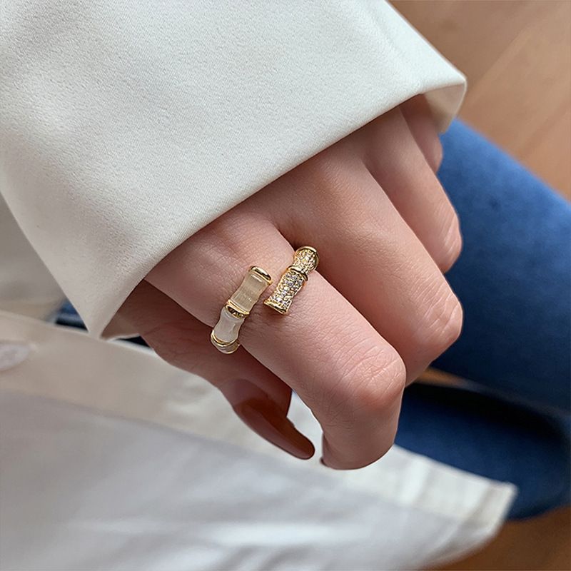 VENUS Sterling Sier Damesmode Persoonlijkheid High-end Zirkoon Open Koreaanse stijlring_voghion.com