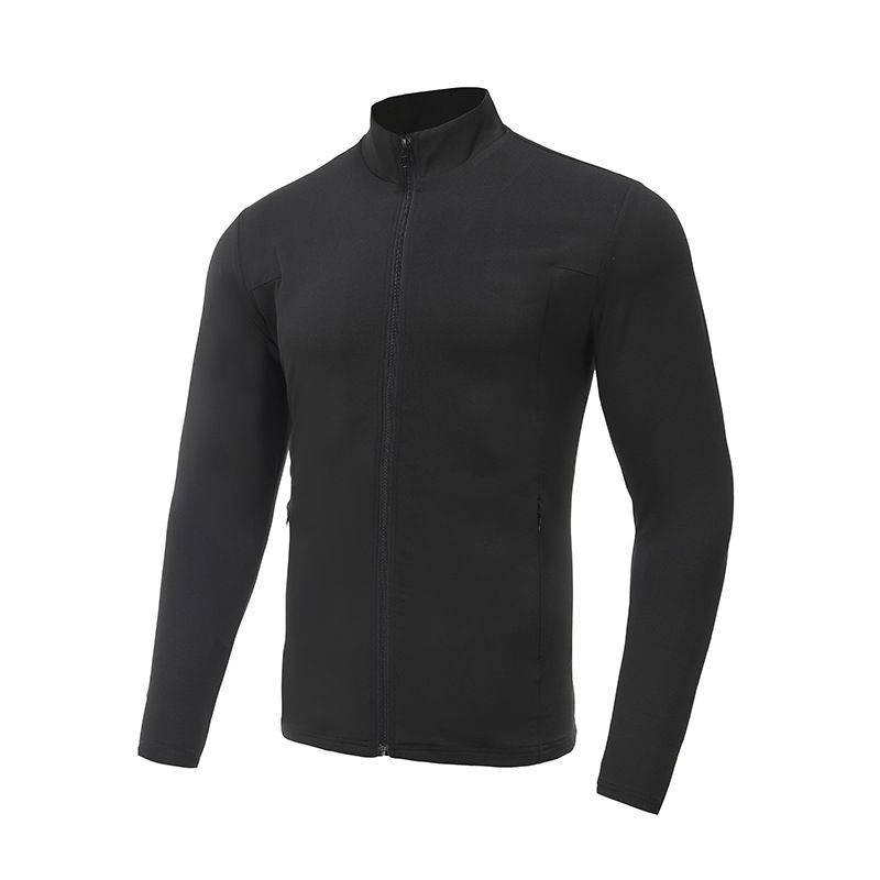 Winddichte Laufjacke für Herren – Leichtes, schnelltrocknendes Langarm-Trainingsoberteil (Schwarz, Königsblau, Weiß, M-4XL)_voghion.com