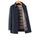 Men’s Detachable Down Liner Wool Blend Overcoat – Mid-Length Winter Coat With Removable Hood, Business Casual Trench Coat In Grey/Black/Navy_voghion.com