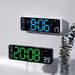 Creative Weather Multifunctional Living Room Wall New Alarm Temperature Display Clock 6656_voghion.com