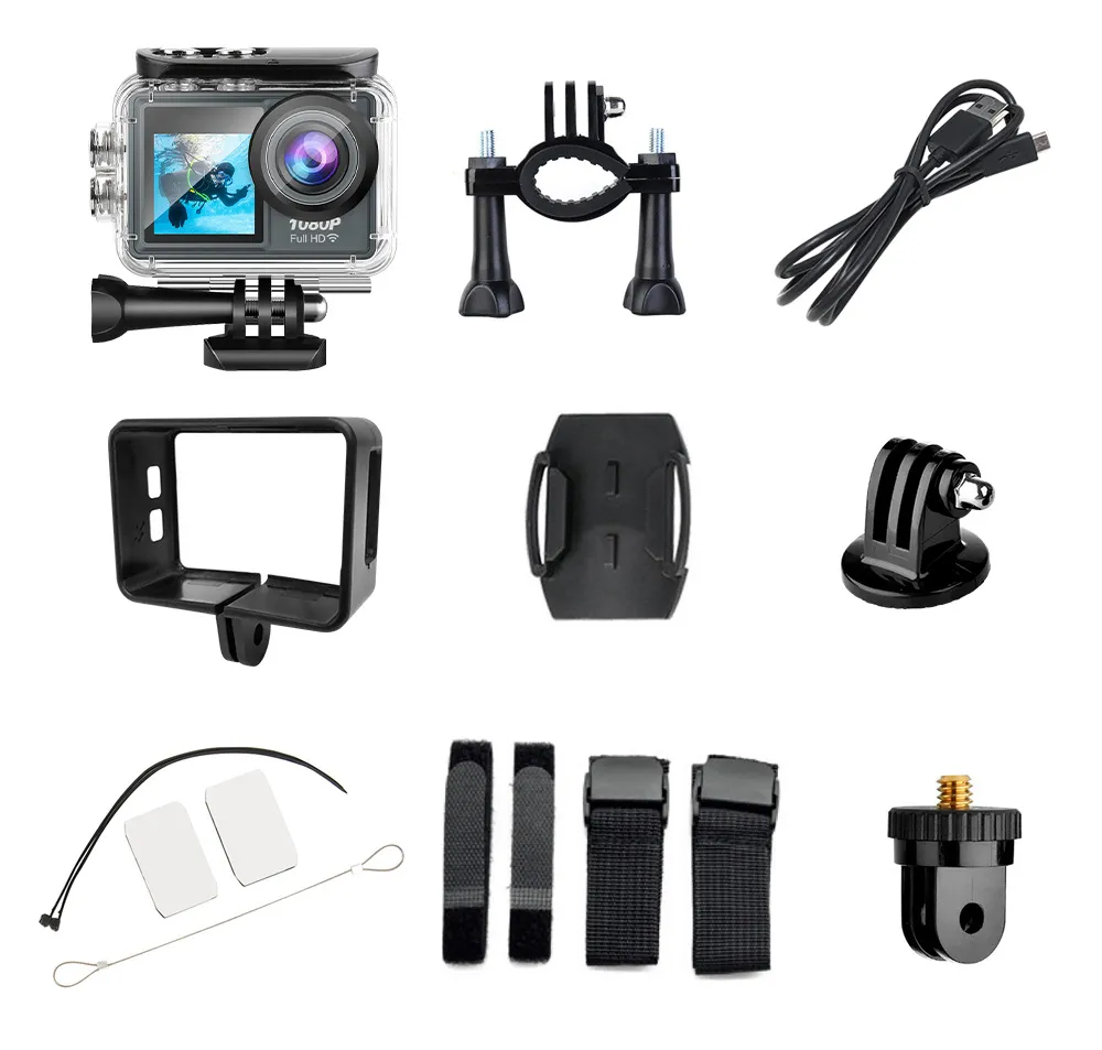 Kamera sportowa HD do nurkowania z motocyklem i systemem antywstrząsowym_voghion.com