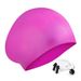 Badekappe für Damen, wasserdicht, bequem, Silikon_voghion.com