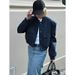 Women Elegant White Coat Long Sleeve Button Bomber Jacket Fashion Woman Casual Solid Office Lady Y2K Outerwear_voghion.com