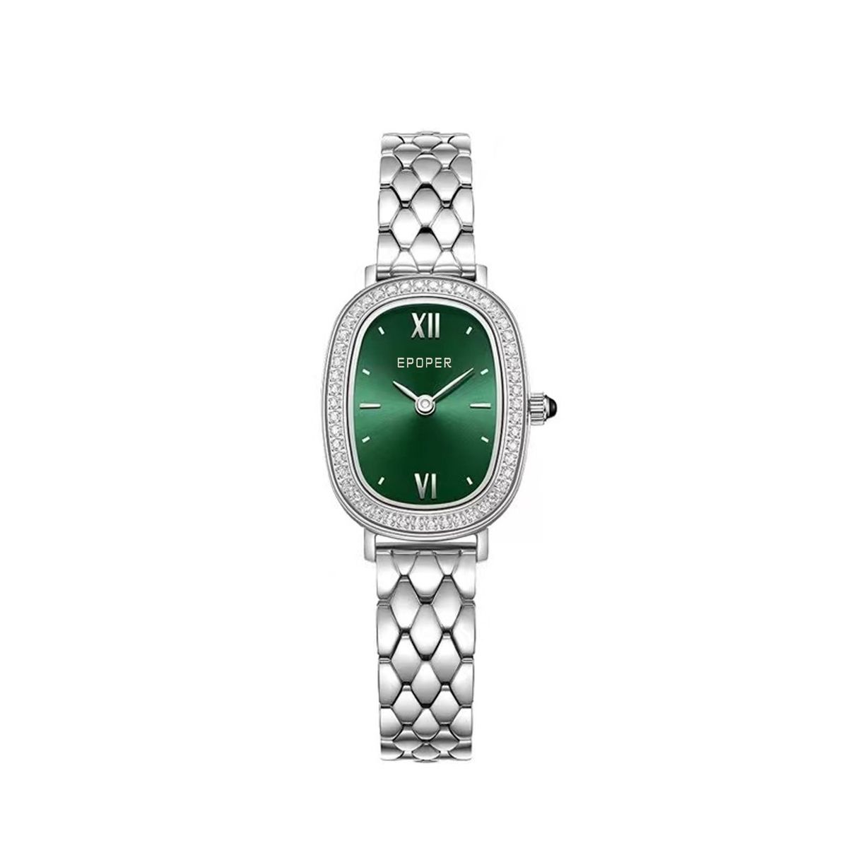 Women's Watches Fashion Light Luxury Oval Diamond Fritillaria Compact High-end Watch Waterproof Temperament Simple Women's Quartz Watch_voghion.com