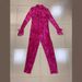 Elegant Velvet High-Neck Bodysuit With Gloves - Stretchy Figure-Hugging Jumpsuit In Rose Red, Long Sleeve & Zip Detail_voghion.com