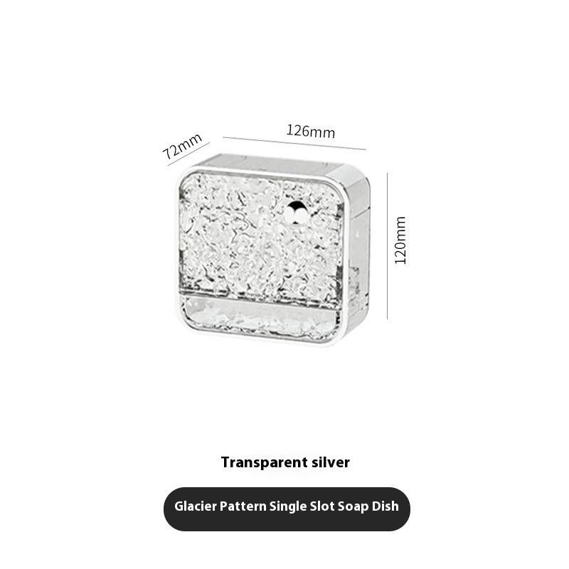 Duvara Monte Kapaklı Sabunluk - Tek/Çift Bölmeli ABS+PET Sabunluk, Su Geçirmez ve Yerden Tasarruf Sağlar (Matkap Kullanmadan Yapıştırma Montajı)_voghion.com