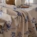 Cotton Linen Printed Pine Rectangular Fitted Tablecloth For Mantel Mesa Party Wedding Kitchen Dining Decor Table Met_voghion.com