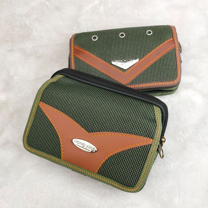 Herren-Canvas-Hängegürtel für Münzen, Zigaretten, Telefon, Gürteltasche, multifunktionale Brieftasche_voghion.com
