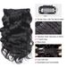 Body Wave Human Extensions 120g/set Clips In Full Head Brazilian Clip on Hair Extension for Women_voghion.com