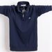 Unbeatable Quality Men's T-shirt, Long Sleeved Plus Size Sports Top, Autumn Clothes, Flip Collar, Zipper, Guy, Fat Crowd 8868_voghion.com