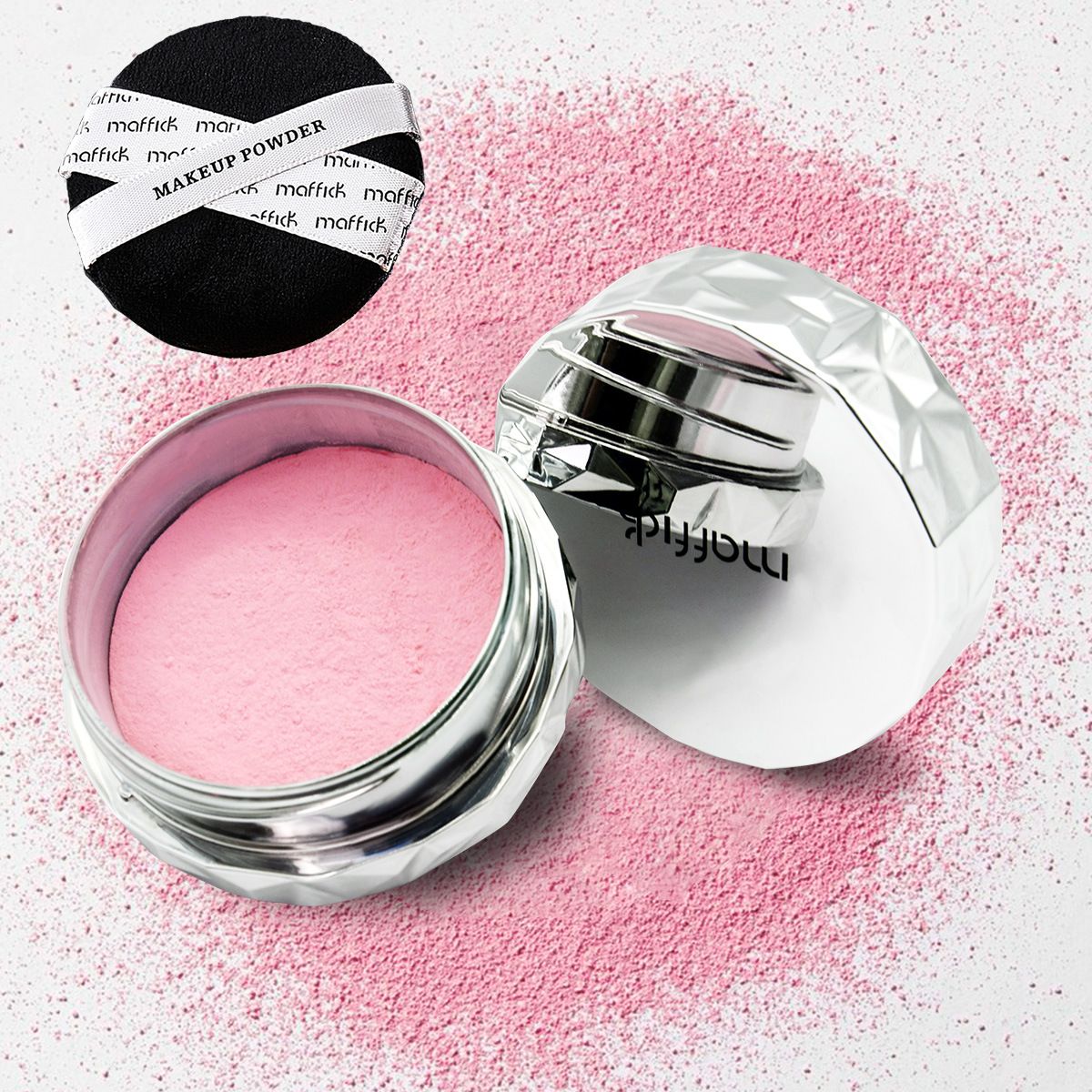 Poudre MAFFICK Feather Soft Makeup Poudre Libre Série Rose Contrôle du Sébum Longue Tenue Anti-Transpiration Sans Maquillage Maquillage Naturel Poudre Libre_voghion.com