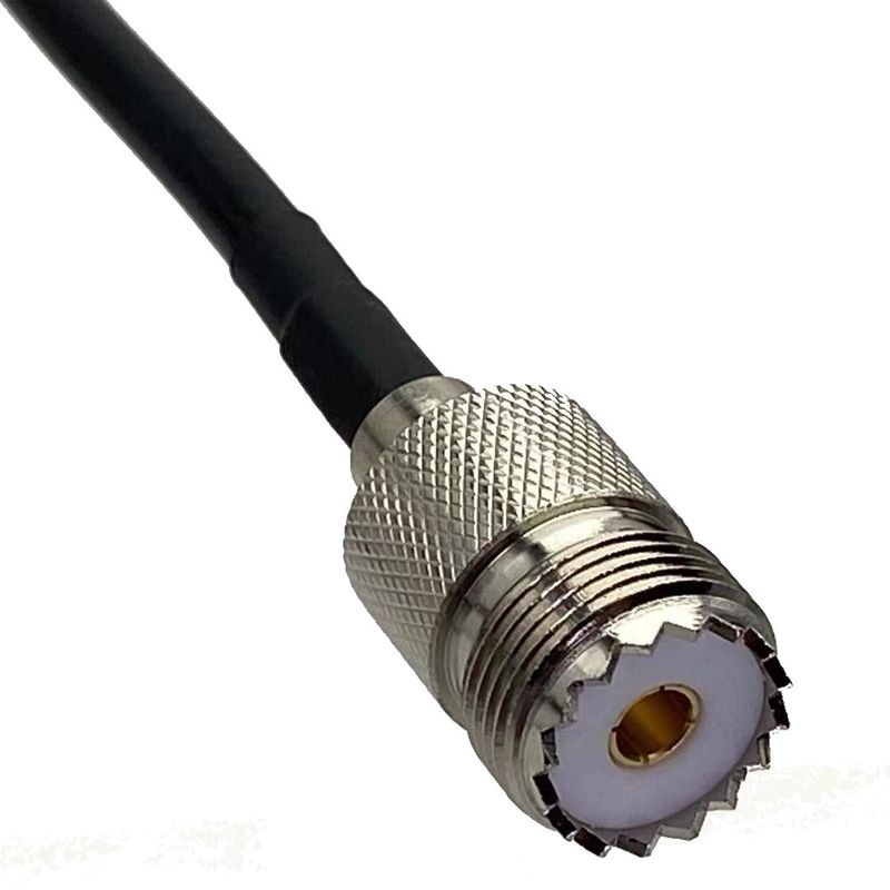 1pcs RG58 Cable UHF SO239 Female Jack To SA Ale Plug Connector RF Coaxial Pigtail Jumper Adapter Straight New_voghion.com
