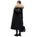 Women’s Winter Parka With Detachable Rabbit Fur Lining & Raccoon Fur Trim – Extra-Long Coat (105cm/120cm) For Extreme Cold, Elegant & Warm_voghion.com