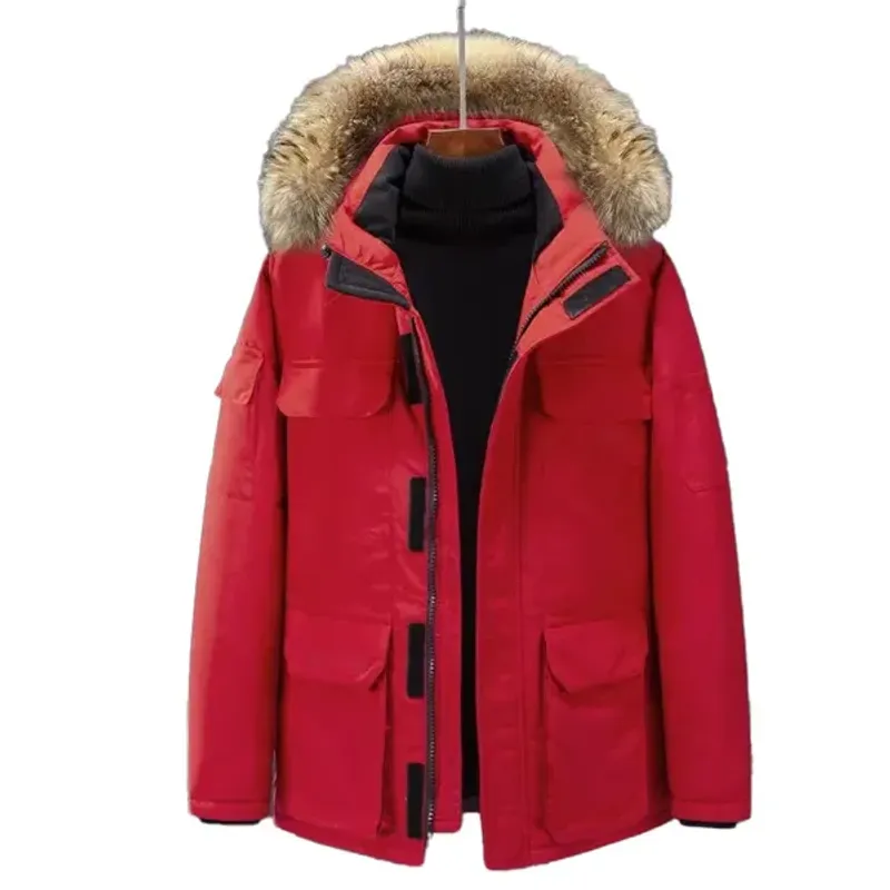 Herren-Designer-Daunenjacke mit kanadischer Gans, Winterjacke für Damen, winddichter Mantel von Pie Overcome, modische, lässige Thermojacke_voghion.com