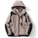 Giacca invernale autunnale con fodera interna ultra morbida staccabile, tuta da trekking 3 in 1, cappotto caldo impermeabile antivento per M e_voghion.com