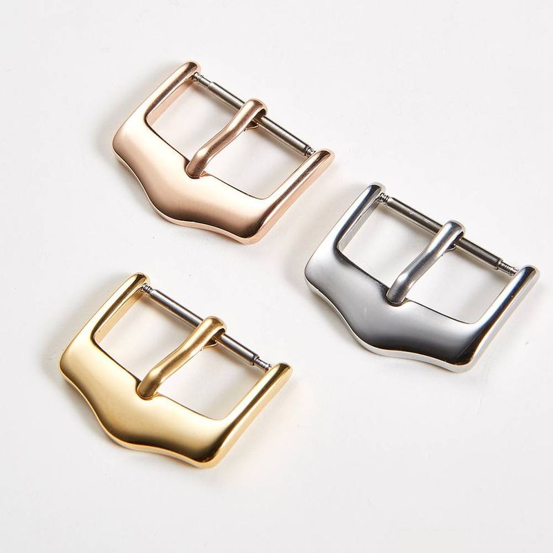 Watch Accessories Stainless Steel Watch Buckle Button Triangle Buckle Pin Buckle Watch Accessories Stainless Steel Fine Polishing 12mm 20mm_voghion.com