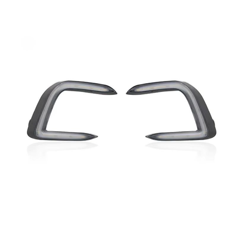 For Volkswagen VW Bora 2023 2024 2Pcs LED Daytime Running Light Daylights With Dynamic Turn Signal DRL Front Bumper Fog Lamp_voghion.com