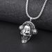 Retro Hip Hop Punk Roestvrijstalen Schedel Heren Rock Persoonlijkheid Lange Hanger Ketting Boho Halloween Ornament_voghion.com