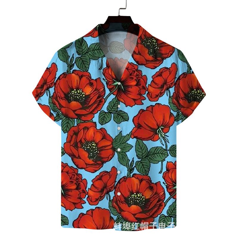 2023 Freizeit- und Urlaubs-Herren-T-Shirt mit schmalem Print_voghion.com