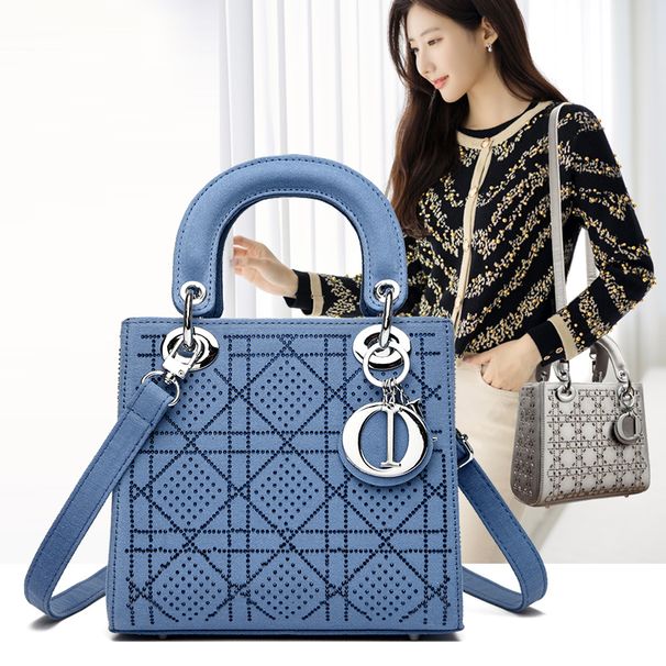 Daifei Women's Bag Handbag 2024 New Style Handbag Fashionable One Shoulder Diamond Water Diamond Bag for Going Out_voghion.com