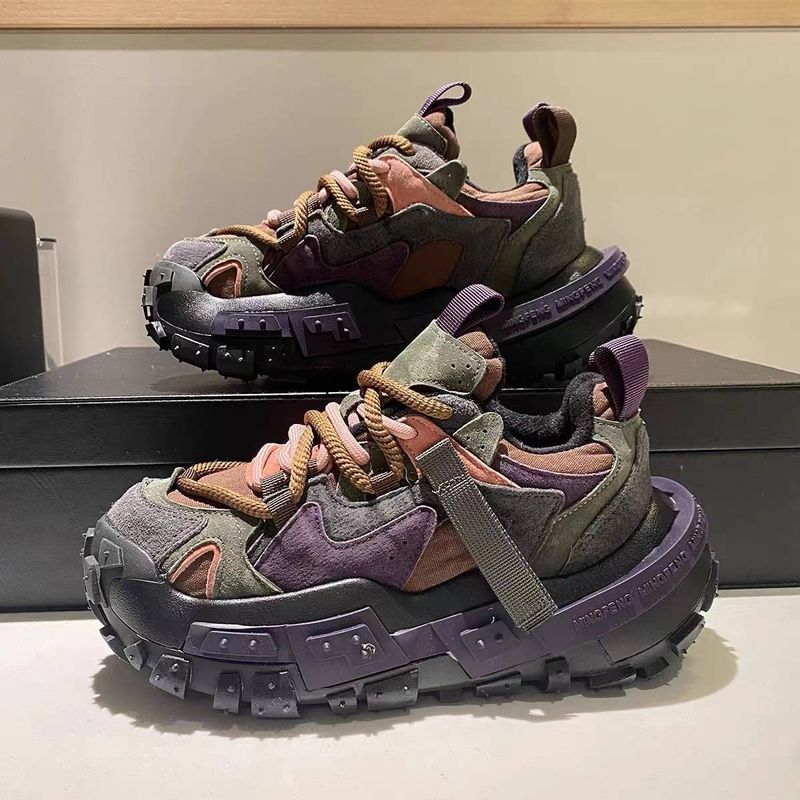 High top shoes, workwear shoes, men's shoes, autumn 2024 trendy shoes, Martin boots, workwear, personalized leather boots_voghion.com