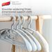 Rutschfester Kleiderbügel mit breiter Schulterpartie – kein Knittern und rutschfestes Design aus dickem Kunststoff für schwere Kleidung (langlebig und platzsparend)_voghion.com