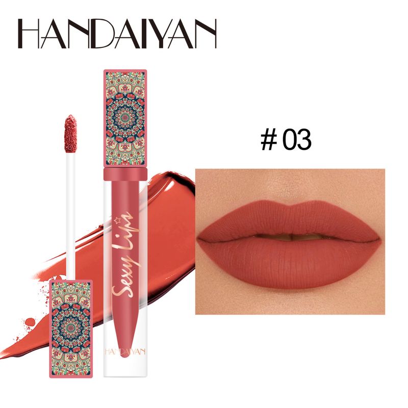 Brillant à lèvres mat de style bohémien, niche de haute valeur de beauté, tube carré, hydratant longue durée, 2023_voghion.com