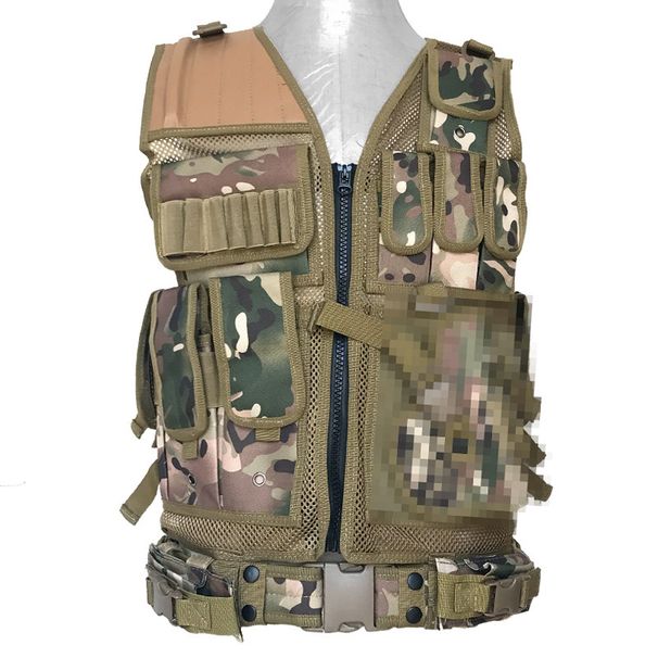 Tactical Molle Vest – Military-Grade, Breathable & Adjustable (Black/Khaki/Army Green/Camo, One Size)_voghion.com