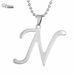 Vendite calde My Shape A-Z Alfabeto Gioielli Ragazze Nome Collana Regalo Adatto Lega Lettera Inglese C E F I J K L M N Capitale Pendenti_voghion.com