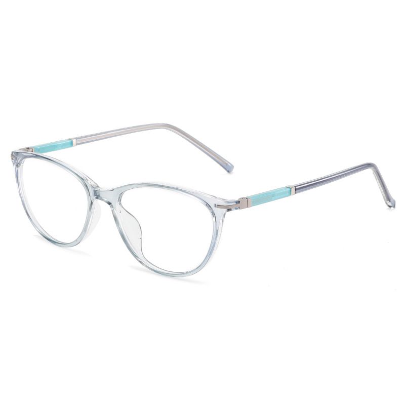 Ramă de ochelari metalică ultra-ușoară, ochelari de miopie cu formă neregulată, nemagnetici, ochelari de vedere pentru studenți cu fața goală TR1602_voghion.com