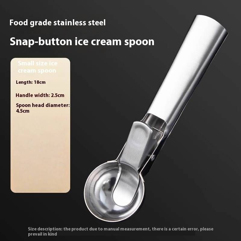 Self-Melting Ice Cream Scoop - Professional Ball Shaper For Gelato, Sorbet & Fruits, Heat-Conductive Alloy With Non-Stick Coating_voghion.com