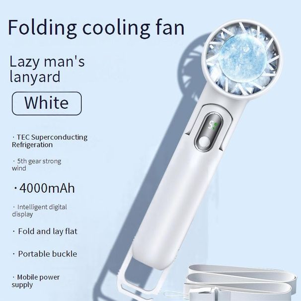 Ręczny i stacjonarny wentylator z możliwością ładowania przez USB – chłodzenie półprzewodnikowe, składany i konstrukcja bez łopatek (ulepszony w 2024 r.)_voghion.com