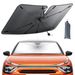 Car Windshield Sunshade - Foldable Car Windshield Sunshade, Anti-UV Coating, Heat Insulation Protection For Front Window, Suitable For Car, Sedan, SUV Windshield_voghion.com