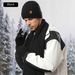 JUND Alpaca Wool Knit Hat Scarf Gloves Set For Men - Winter Warm Fleece-Lined Beanie & Scarf Combo For Outdoor Cycling, Hiking_voghion.com