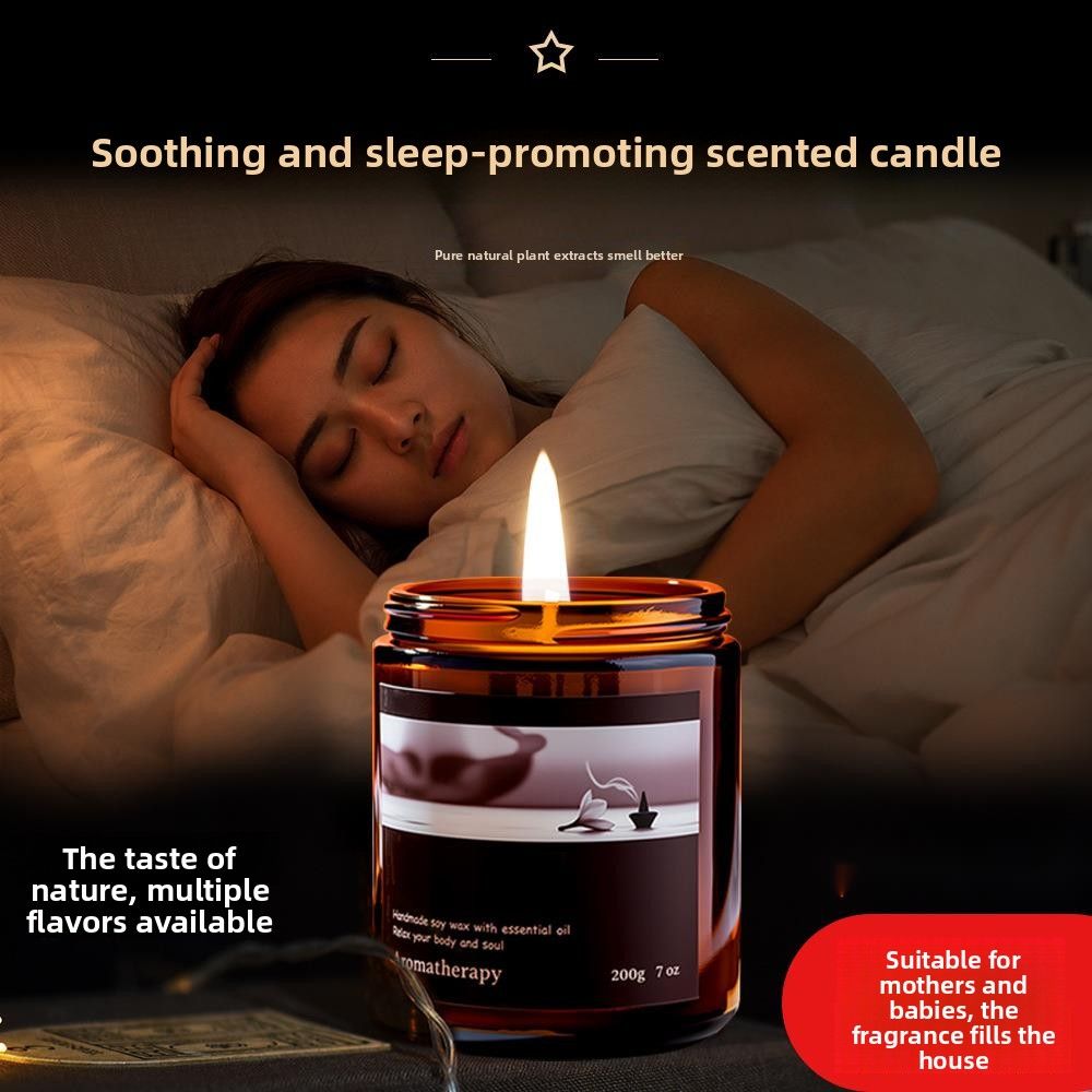 RYYD Usage domestique Sans fumée Parfumé Parfum longue durée Chambre Niche Décoration haut de gamme Cire de soja Huile essentielle Bougie d'aromathérapie_voghion.com