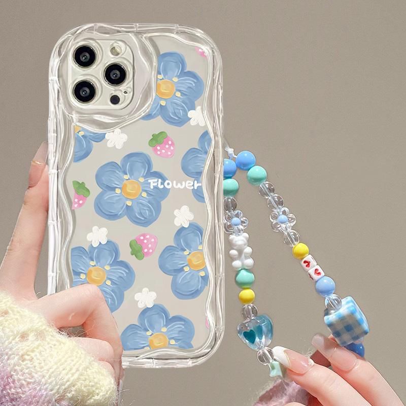 Butterfly Bow Bracelet Chain Case For Xiaomi Poco M6 Pro 5G X3 M3 X5 F4 X3GT Mi 11 14 12T Lite Cover Soft Funda Clear_voghion.com