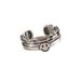 Double layered smiling face opening internet celebrity Instagram trendy fashion niche design, index finger tail ring,_voghion.com