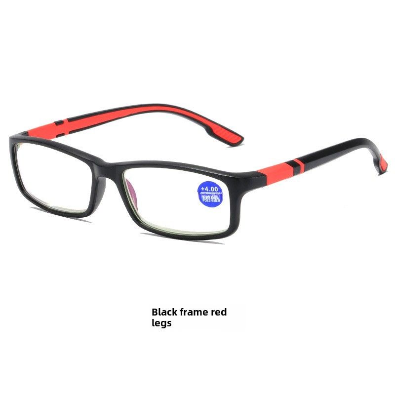 Unisex Reading Glasses Tr90 Men And Women Anti Blue Light Fashion Sports Box Reading Glasses Retro Comfortable Flower Glasses_voghion.com