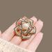 Hollow Camellia Brooch, Exquisite And Advanced Design Temperament, Small Fragrant Style, Simple Pin Accessories, Women_voghion.com