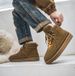 Herrenschuhe Herbst- und Winter-Schneestiefel Herren Warme, dicke Ein-Schritt-Baumwollschuhe Echtes Leder Outdoor Dickbesohlte Retro Casual Herrenstiefel_voghion.com